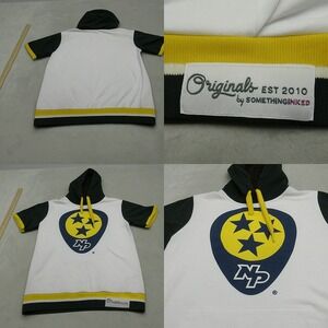 Vintage Nashville Predetors Hoodie Mens Small‎ White Short Sleeve Pullover